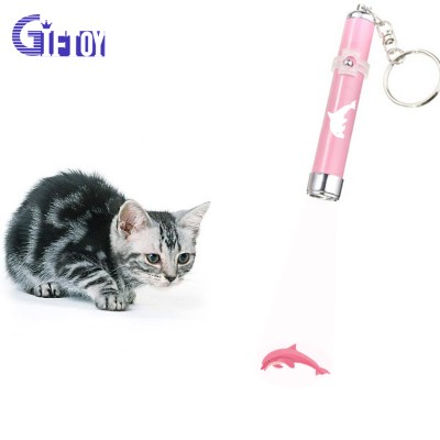 Funny  Cat Toys LED Laser Pointer torch with projector logo